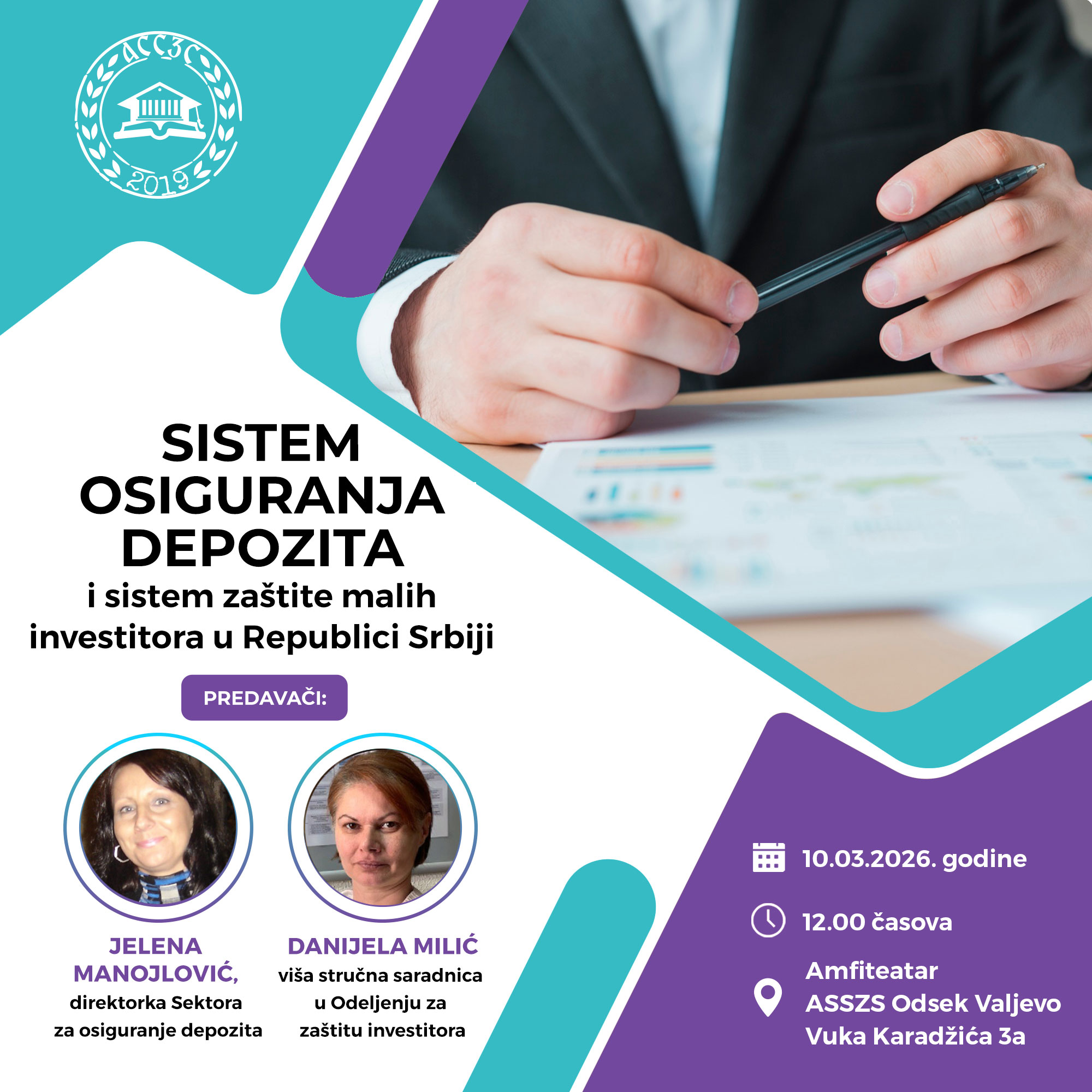 Predavanje o sistemu osiguranja depozita i zaštiti malih investitora