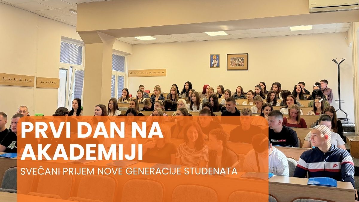 Svečani prijem nove generacije studenata Akademije