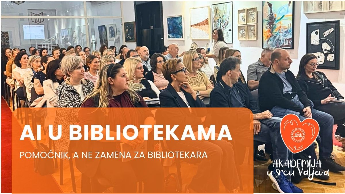 Naša bibliotekarka Gordana Ćirović na seminaru o primeni veštačke inteligencije u bibliotekarstvu